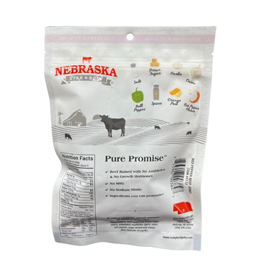 Red Pepper Beef Jerky | 3 oz. Bag | Mouthwatering Medley Of Beef, Pepper, & Brown Sugar | Cooked To Tender Perfection | All Natural | Hand Selected Cattle | Naturally High In Protein | 4 Pack | Shipping Included